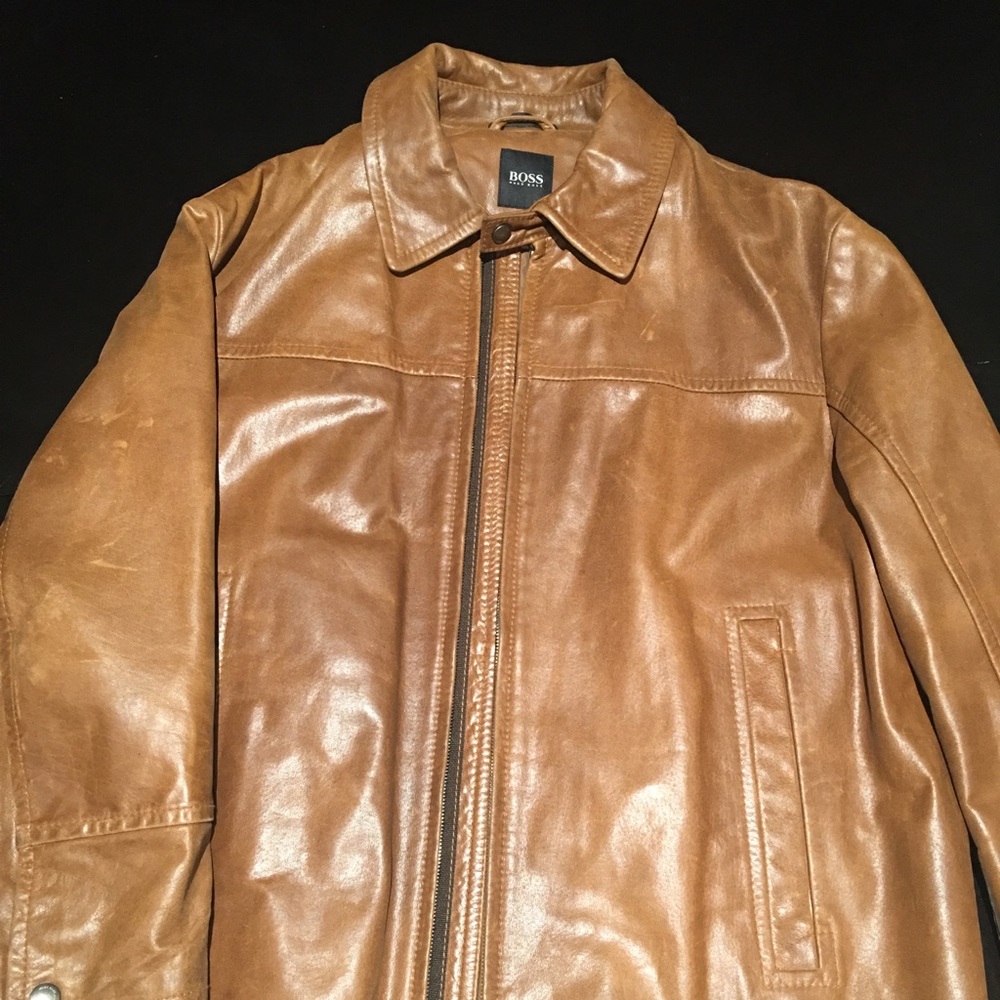 Hugo Boss Leather Jacket!